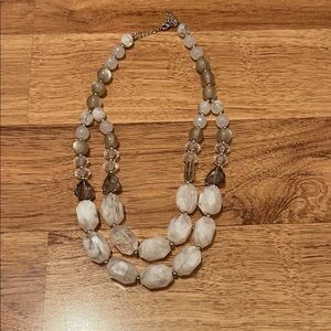 🤍Women's double beaded necklace ✨
